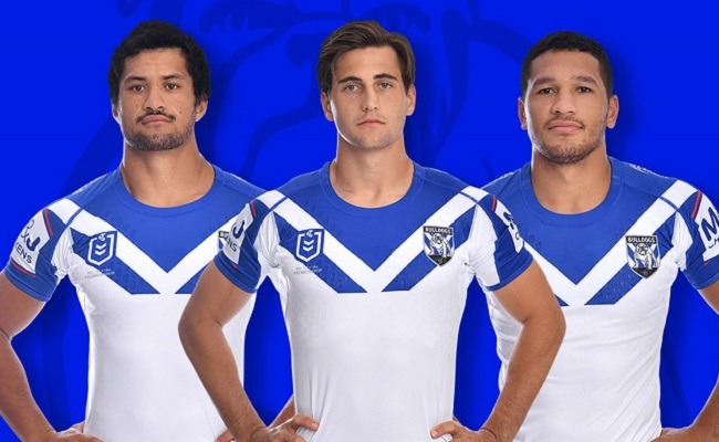 Officially welcomed on the Bulldogs NRL jersey is…..