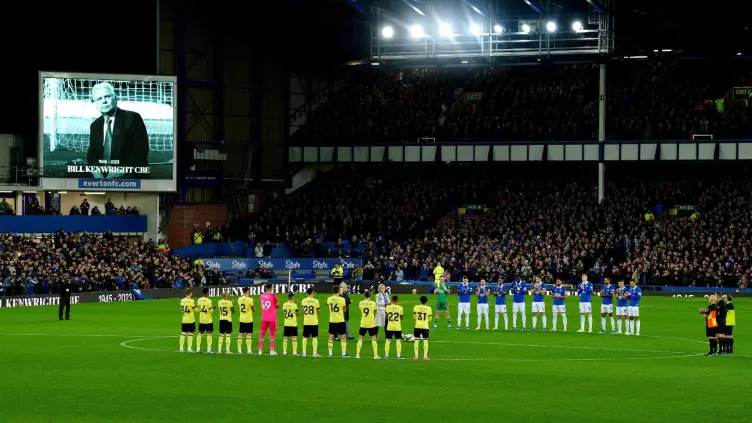 Before the Burnley match, Everton pays heartfelt respects to Bill Kenwright.