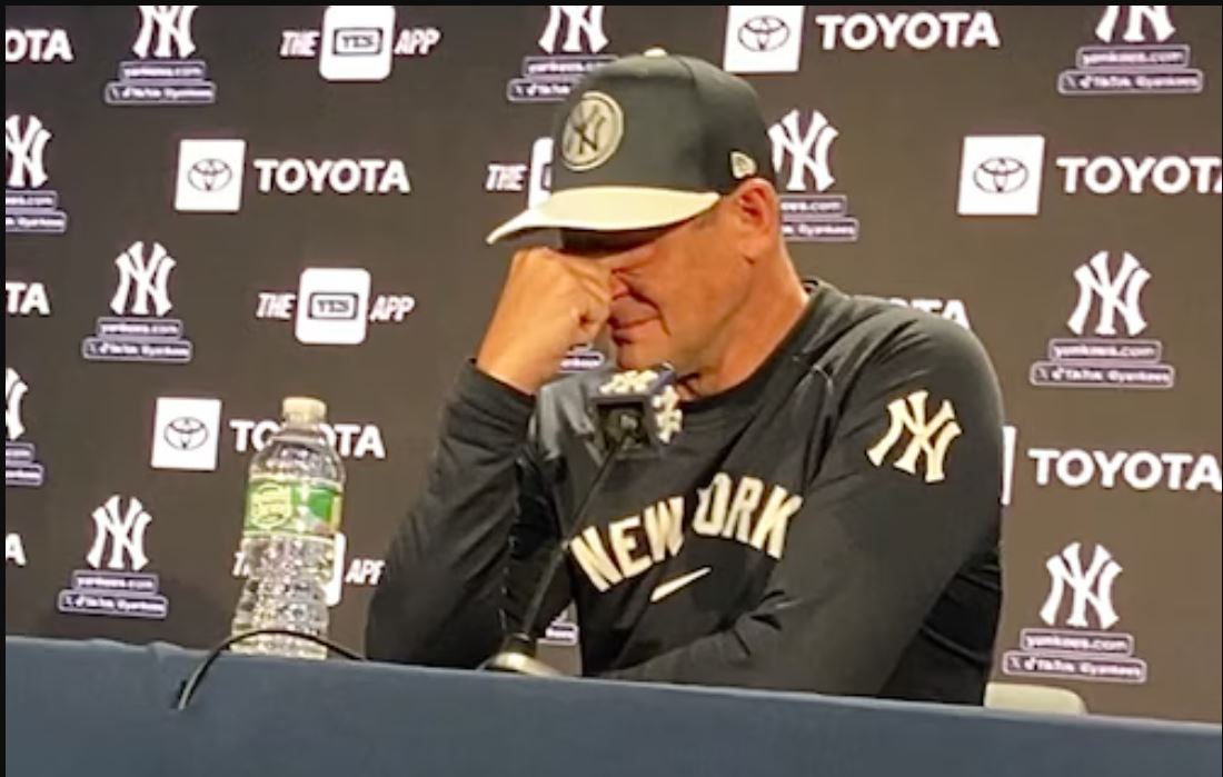 Yankees Skipper Aaron Boone Makes a shocking announcement about a star player.